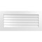 Ekena Millwork Vertical Surface Mount PVC Gable Vent: Non-Functional, w/3-1/2"W x 1"H, Standard Frame, 42"W x 20"H GVPVE42X2001SN - alternate 1